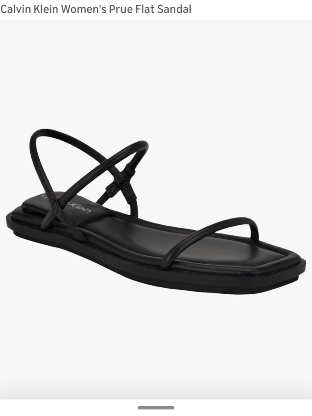 Calvin Klein Prue Flat Strap Sandals 8